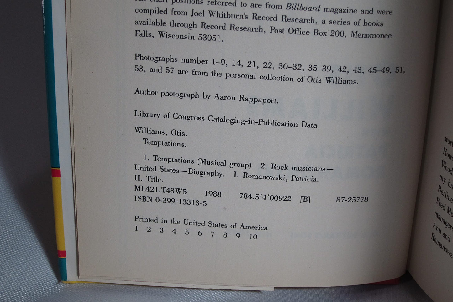 Temptations by Otis Williams