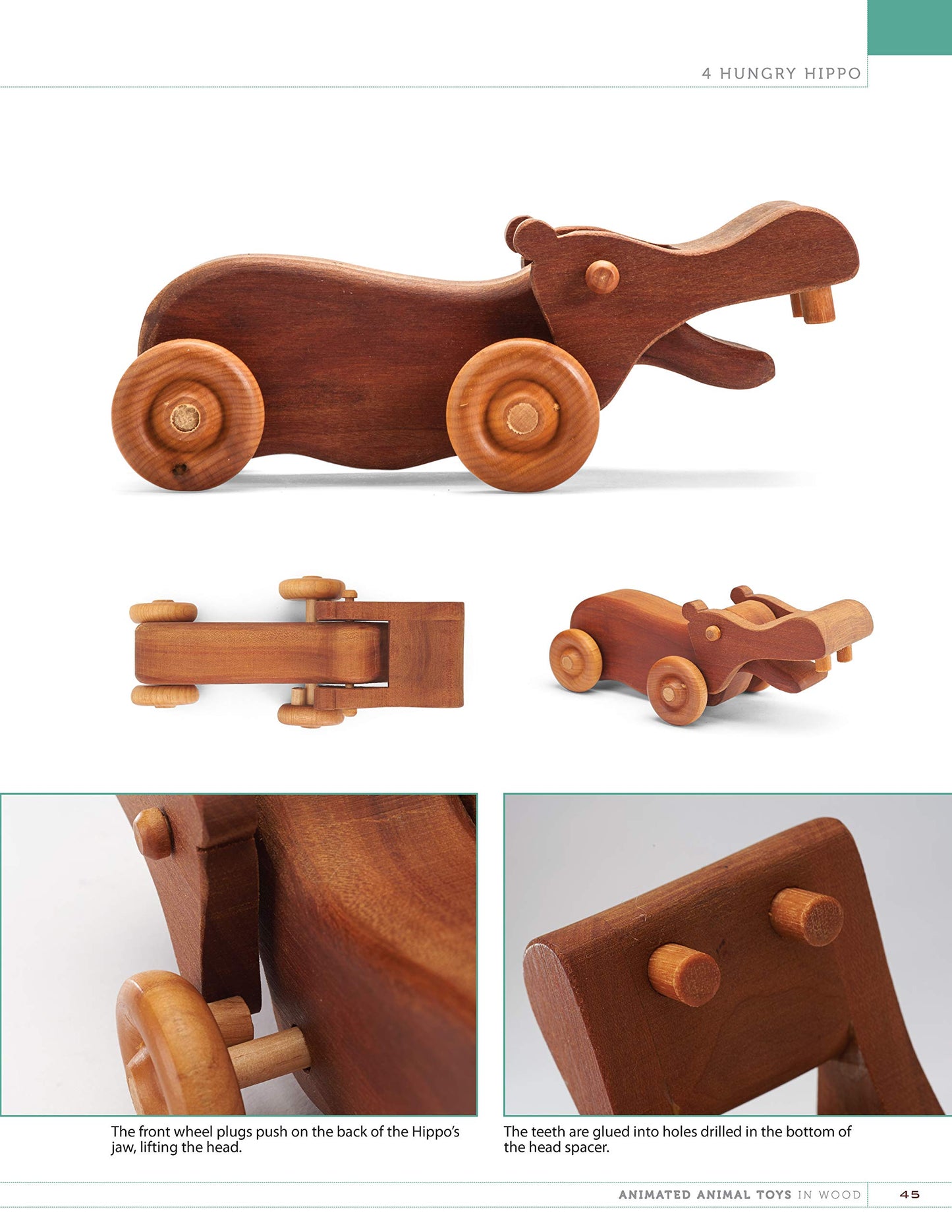 Animated Animal Toys in Wood: 20 Projects that Walk, Wobble & Roll (Fox Chapel Publishing) Patterns & Directions for Making Dinosaurs, a Shark, Duck, Turtle, Wolf, Frog, Hippo, Dog, & More for Kids