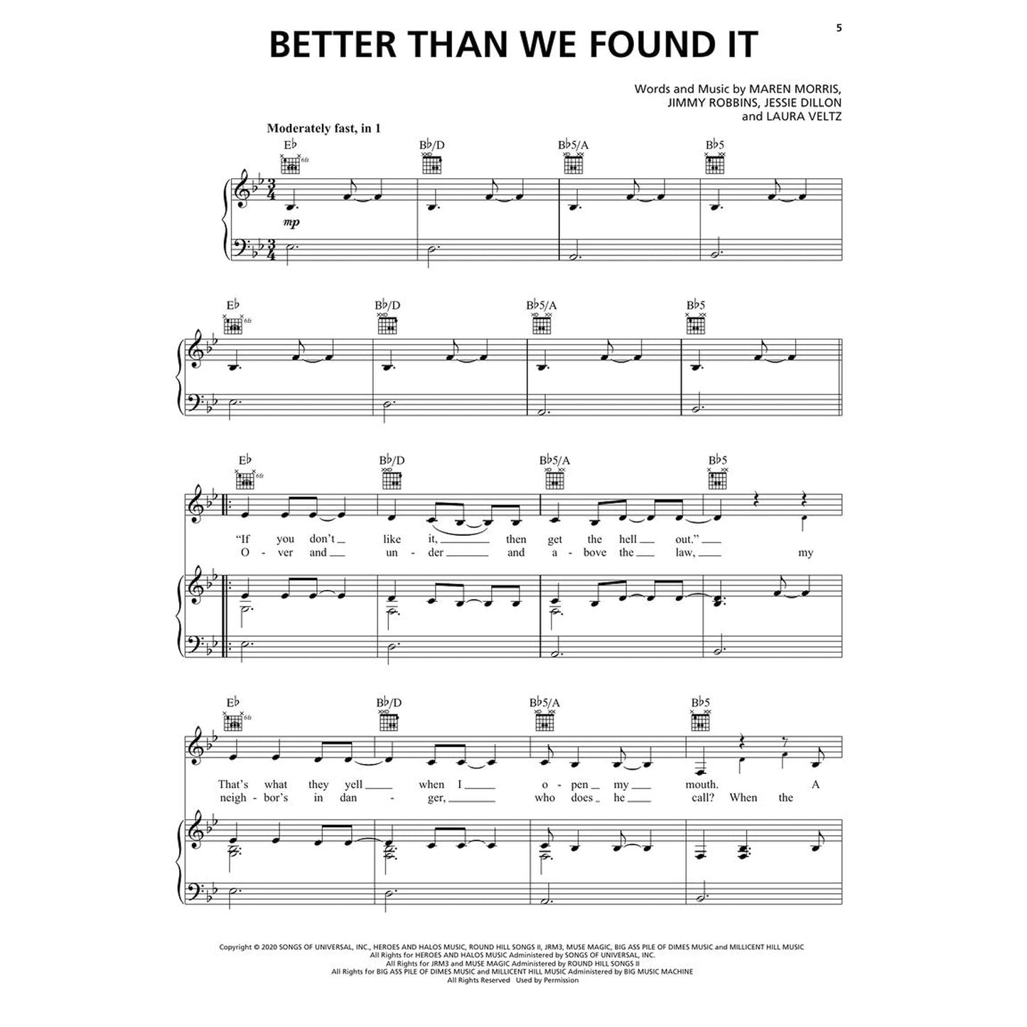 Popular Country Sheet Music: 27 Hits from 2020-2022 Arranged for Piano/Vocal/Guitar