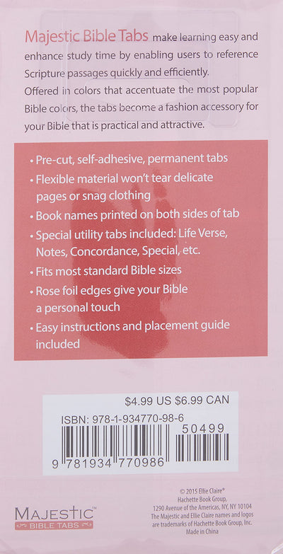 Majestic Rose Nouveau Bible Tabs (Majestic Bible)