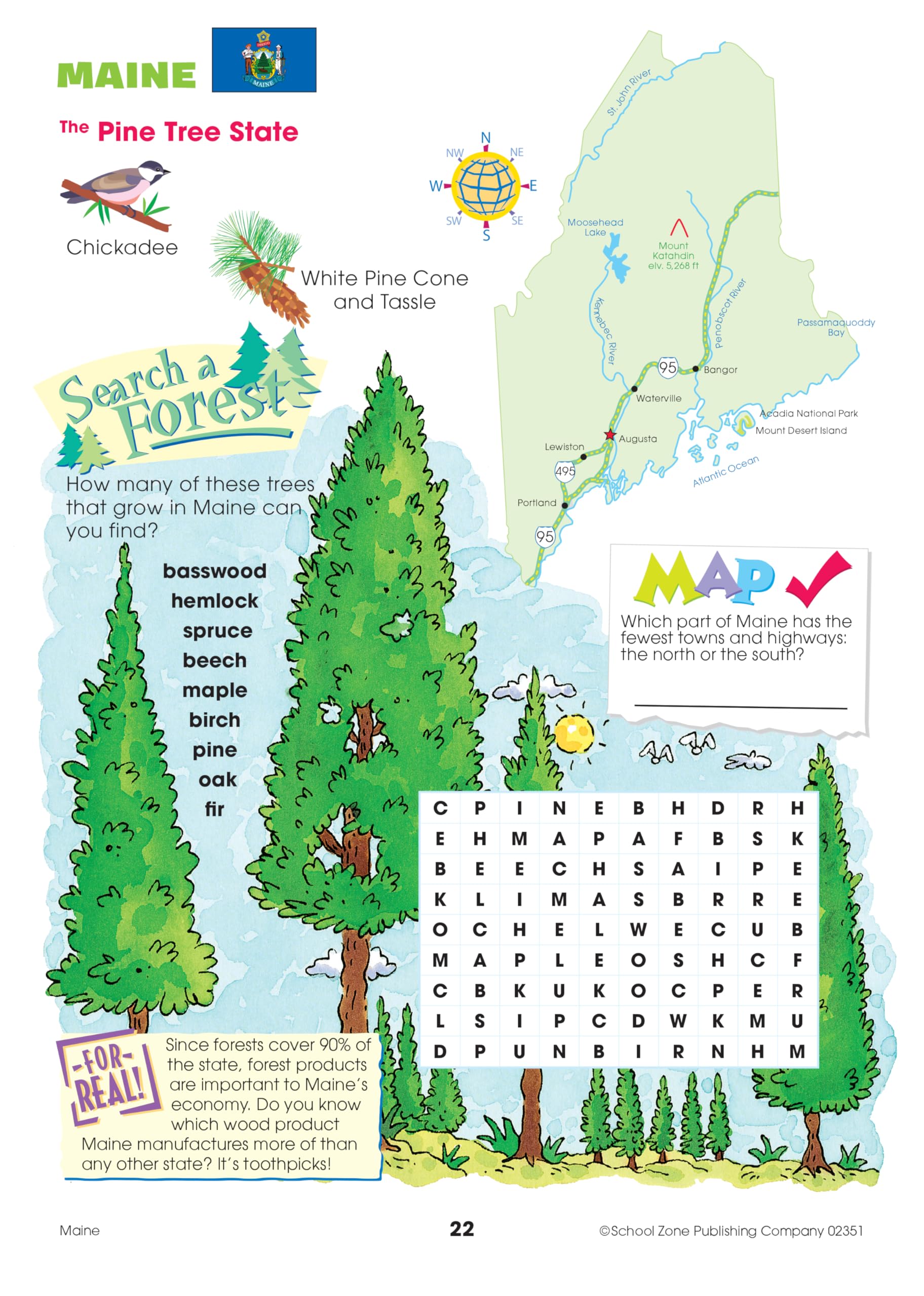 School Zone Travel the Great States Workbook: 64 Pages, 3rd Grade, Geography, Map-Reading, United States, Ages 8+ (Activity Zone Book Series)