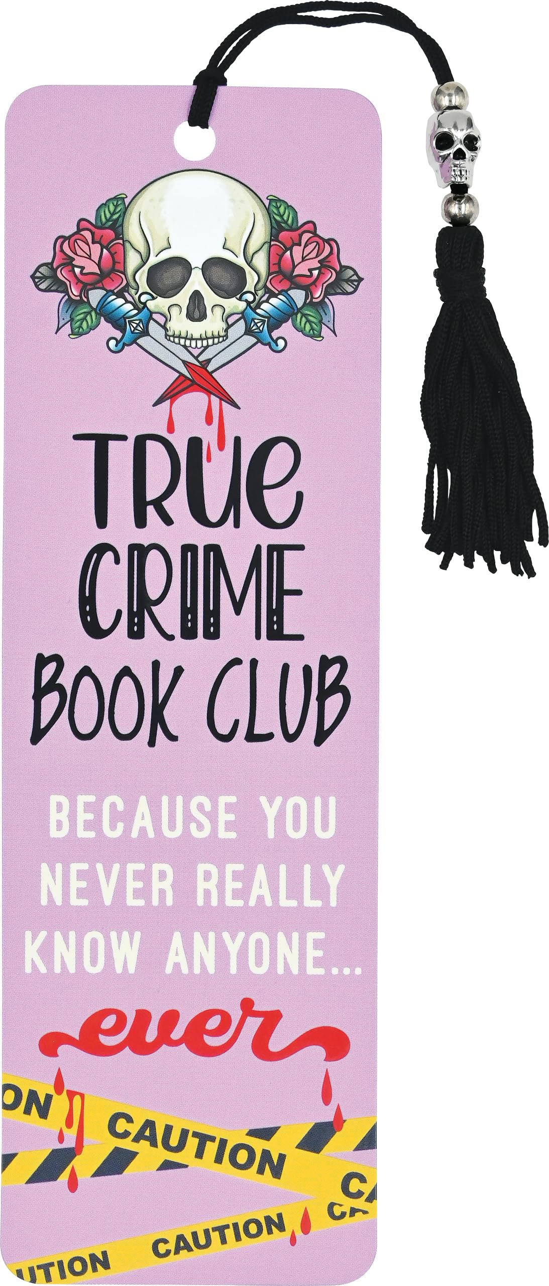 True Crime Book Club Beaded Bookmark