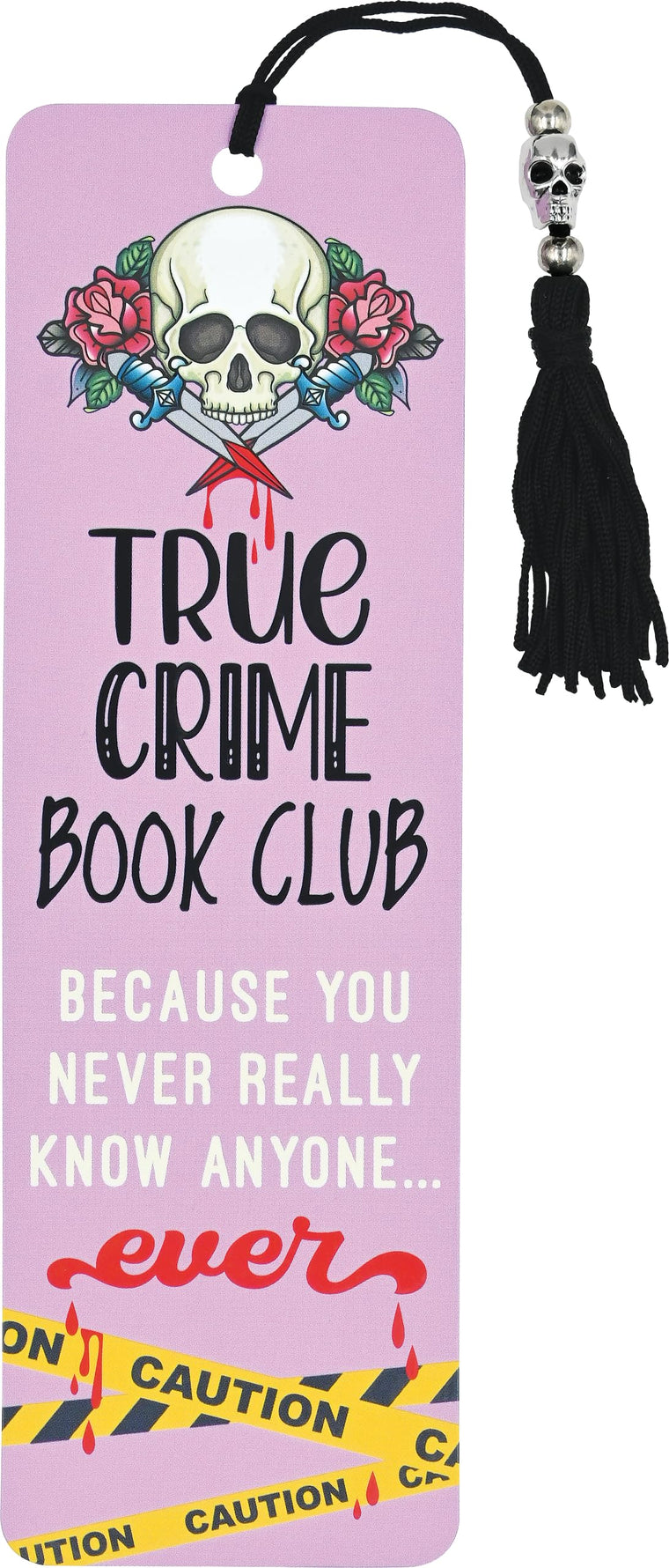 True Crime Book Club Beaded Bookmark