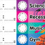 Daily Schedule Pocket Chart, Blue