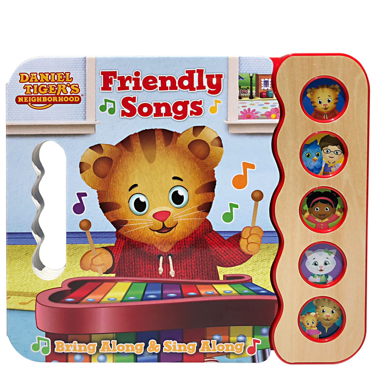 Daniel Tiger Friendly Songs: Children's 5-Button Song Book - Sing and Read with Daniel Tiger and Friends