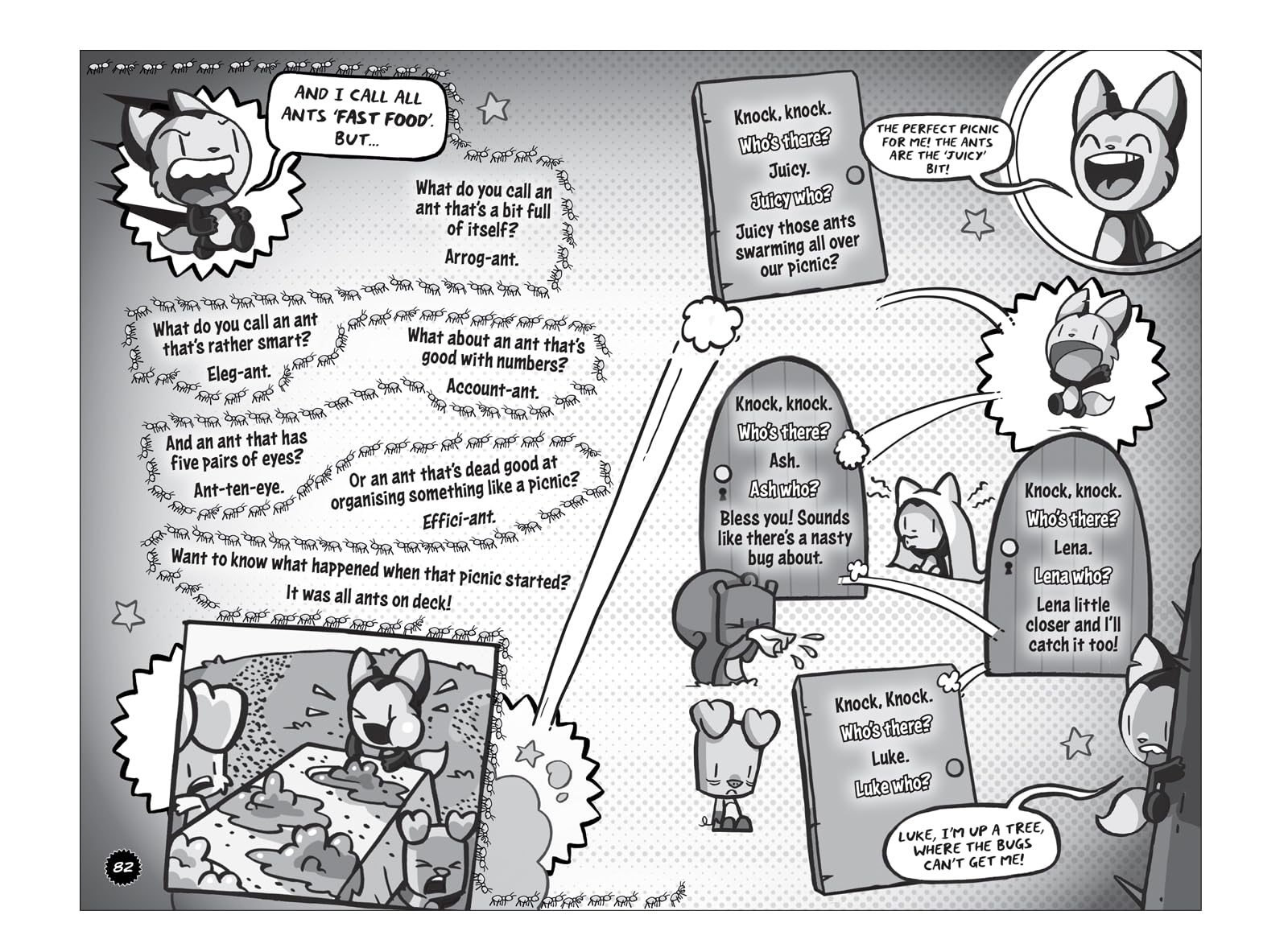 David Fickling Books Bunny vs Monkey The Gigantic Joke Fight.