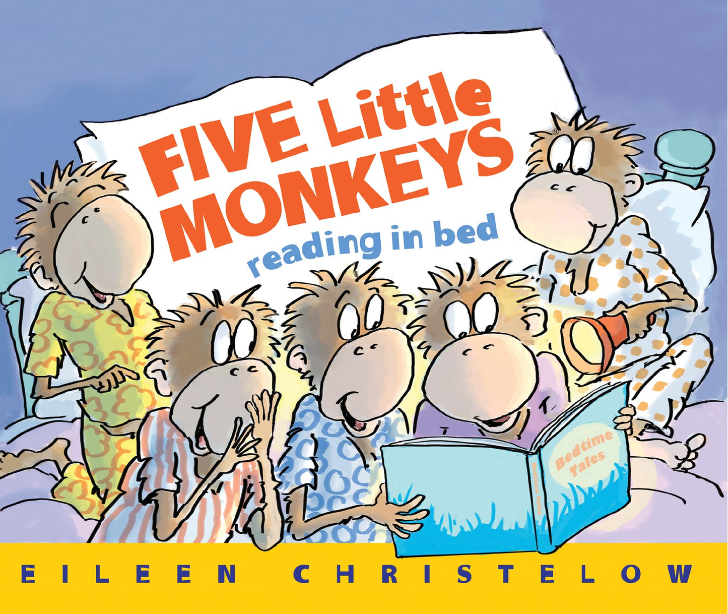 Five Little Monkeys Reading in Bed (A Five Little Monkeys St