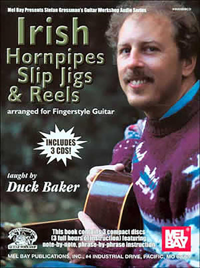 IRISH HORNPIPES, SLIP JIGS & REELS FINGERSTYLE Guitar Book/C