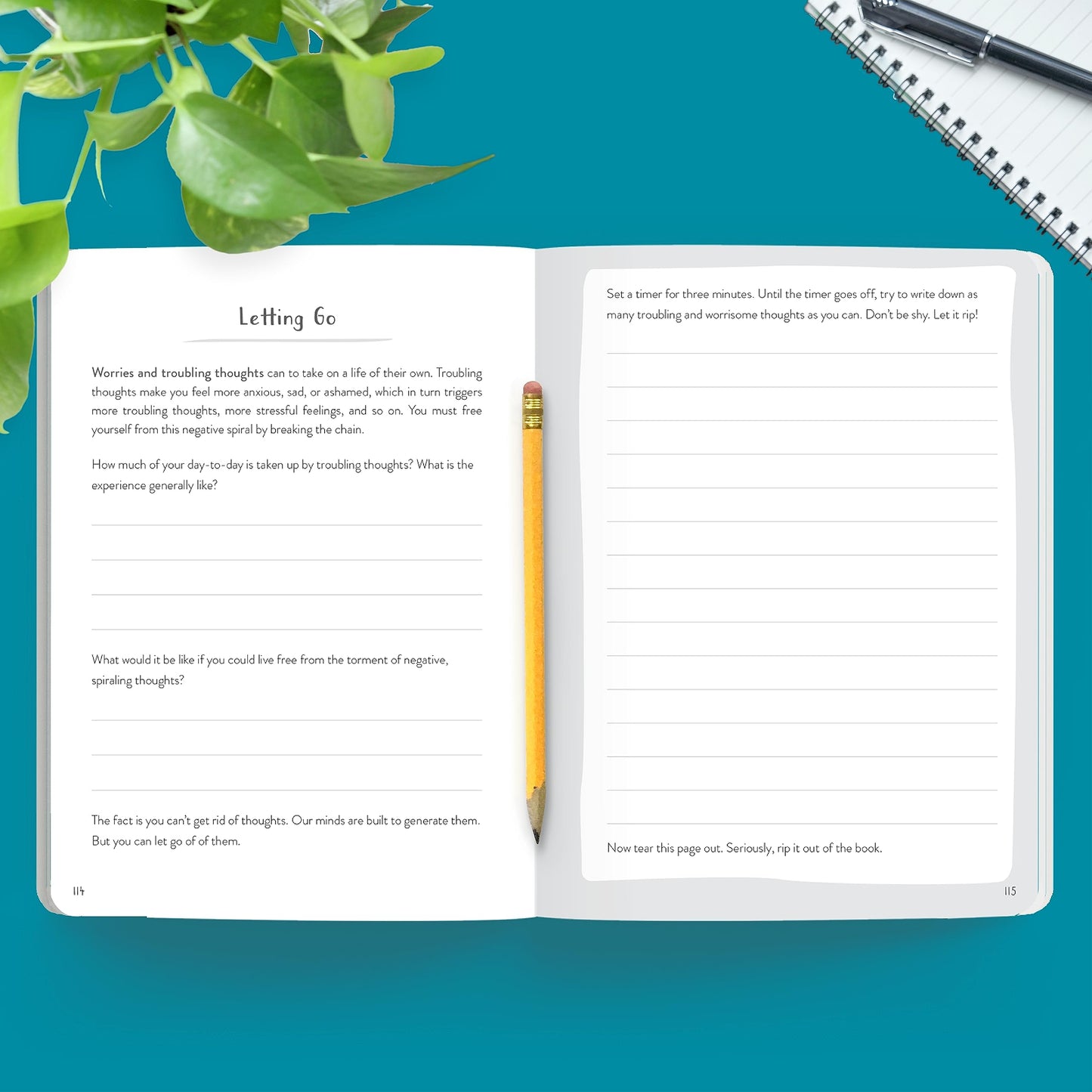 The Stress Relief Guided Journal: Your Space to Let Go of Tension and Relax in 5 Minutes a Day (The New Harbinger Journals for Change Series)
