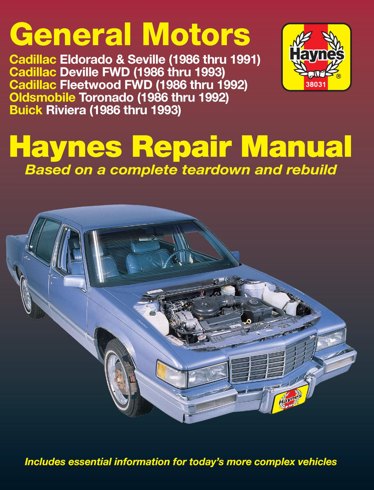 General Motors Cadillac,Oldsmobile,Buick (86-93) Haynes Manual (USA) (Paperback)