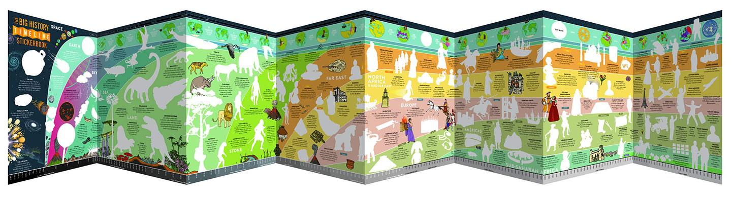 The Big History Timeline Stickerbook: From the Big Bang to the present day; 14 billion years on one amazing timeline!