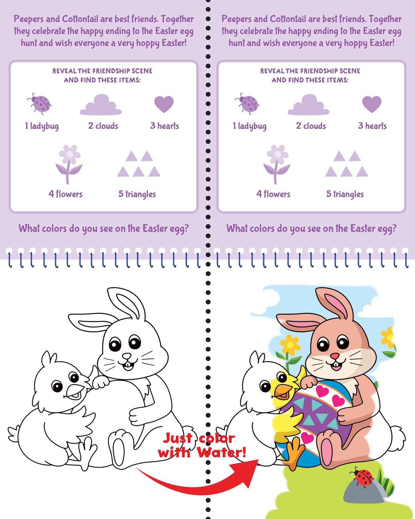Color With Water - Easter (includes mess free water pen)