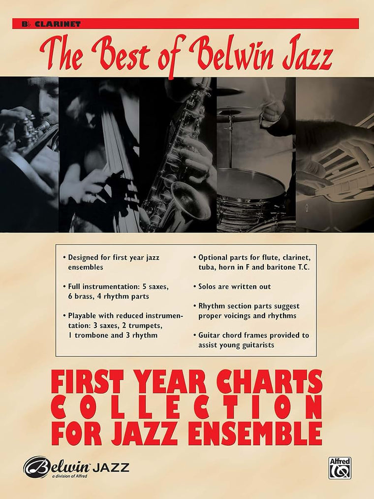 First Year Charts Collection for Jazz Ensemble: B-flat Clarinet