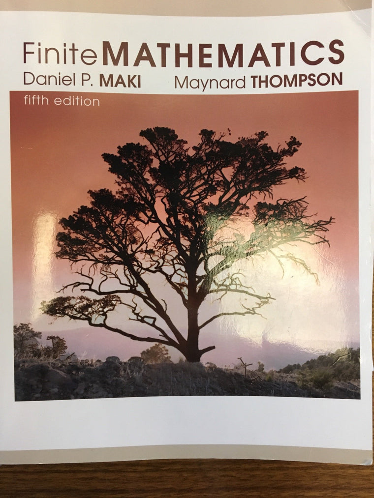 Finite Mathematics, 5th Edition — back cover
