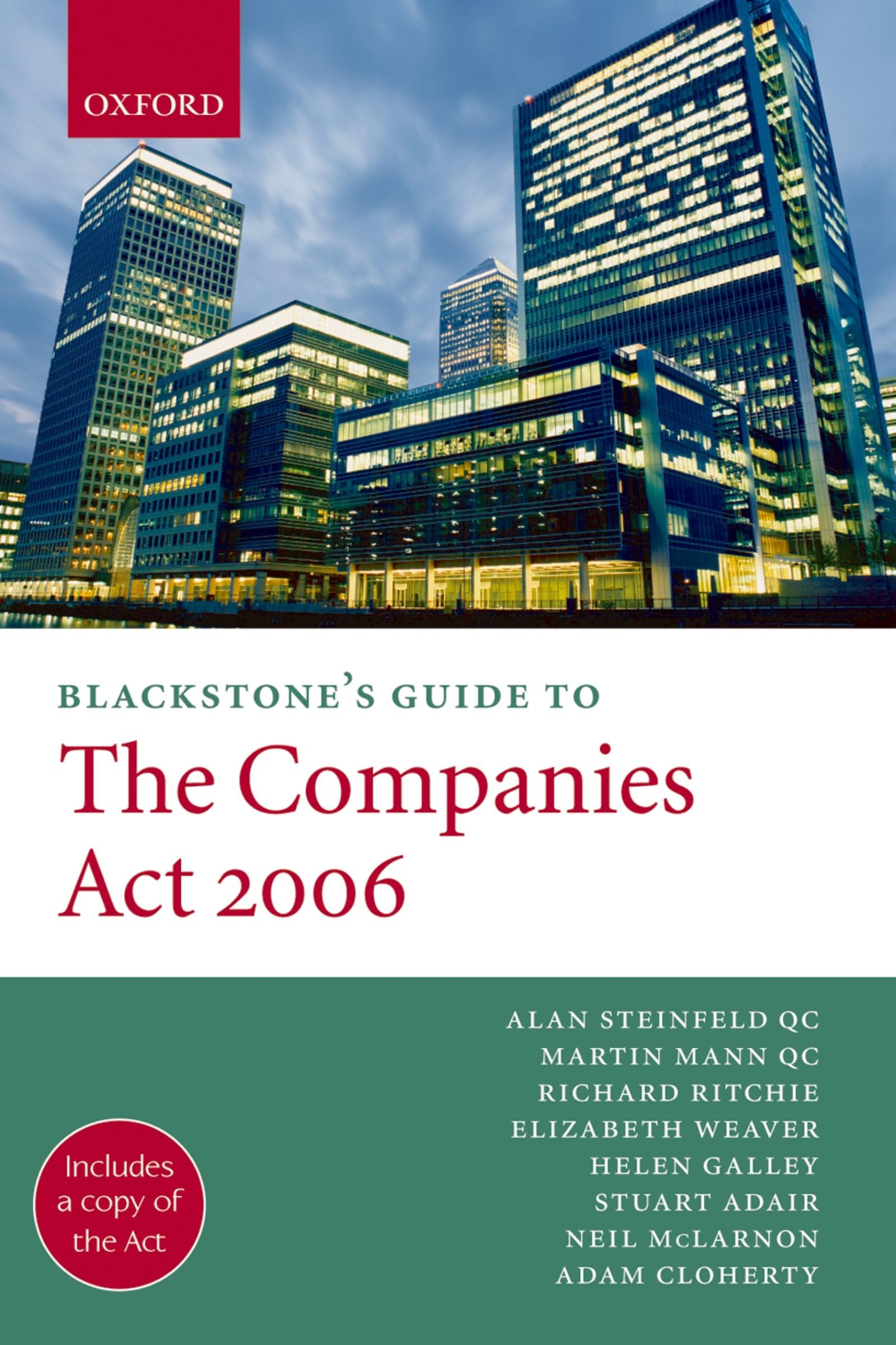 Blackstone's Guide to the Companies Act 2006 (Blackstone's Guide Series)