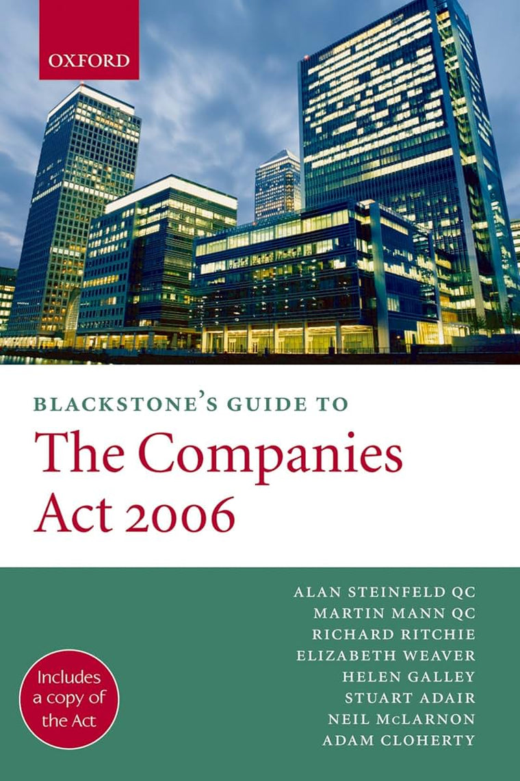 Blackstone's Guide to the Companies Act 2006 (Blackstone's Guide Series)