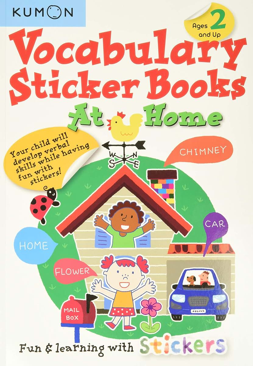 Kumon Vocabulary Sticker Books At Home (Kumon Basic Skills)