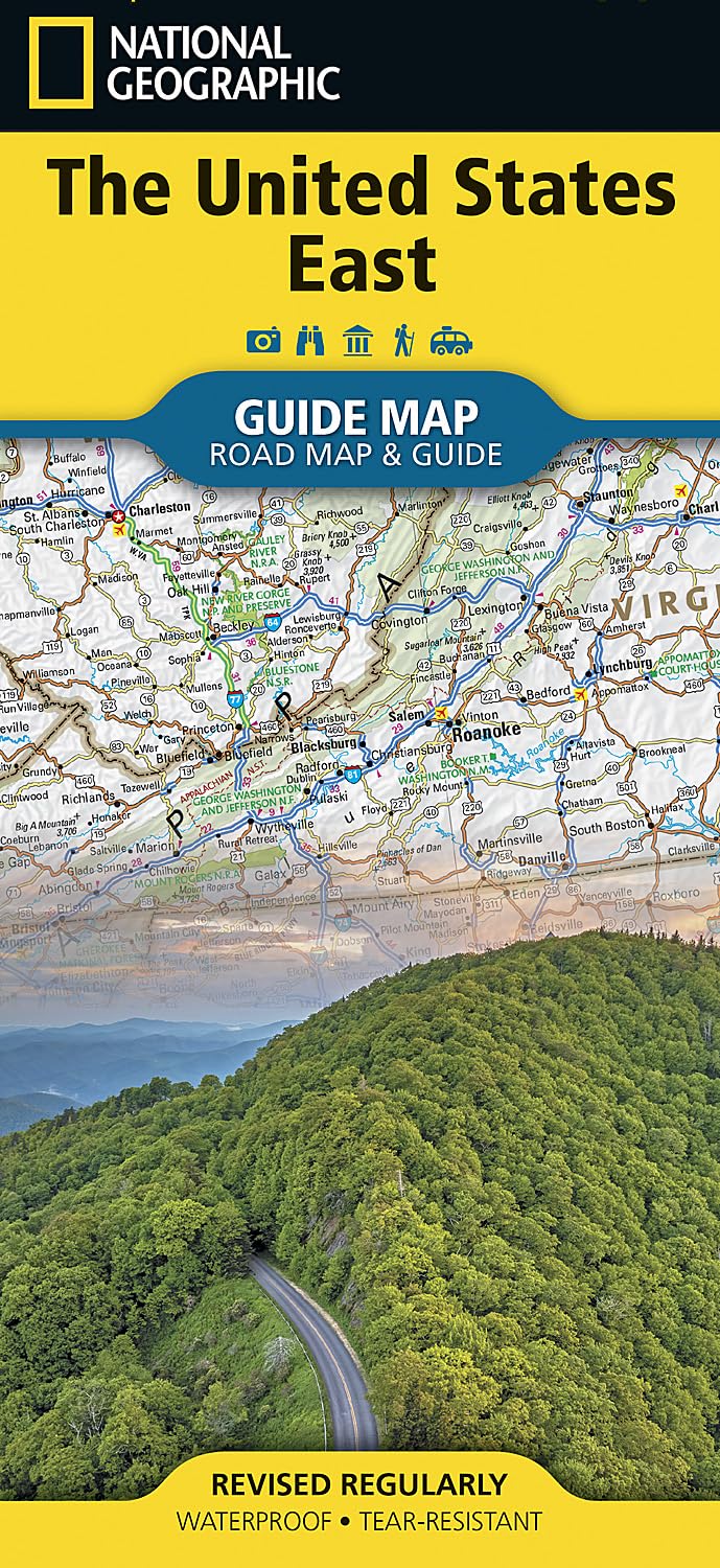 United States: East Map (National Geographic Guide Map)