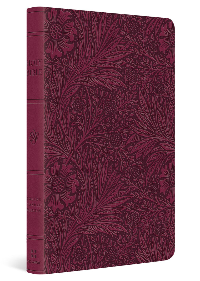 ESV Large Print Value Thinline Bible (TruTone, Raspberry, Floral Design): Holy Bible, English Standard Version