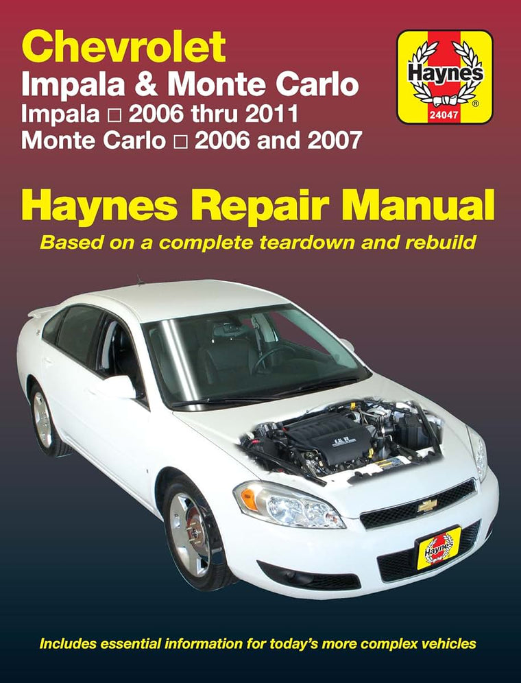 Chevrolet Impala (06-11) & Monte Carlo (06-07) Haynes Repair Manual