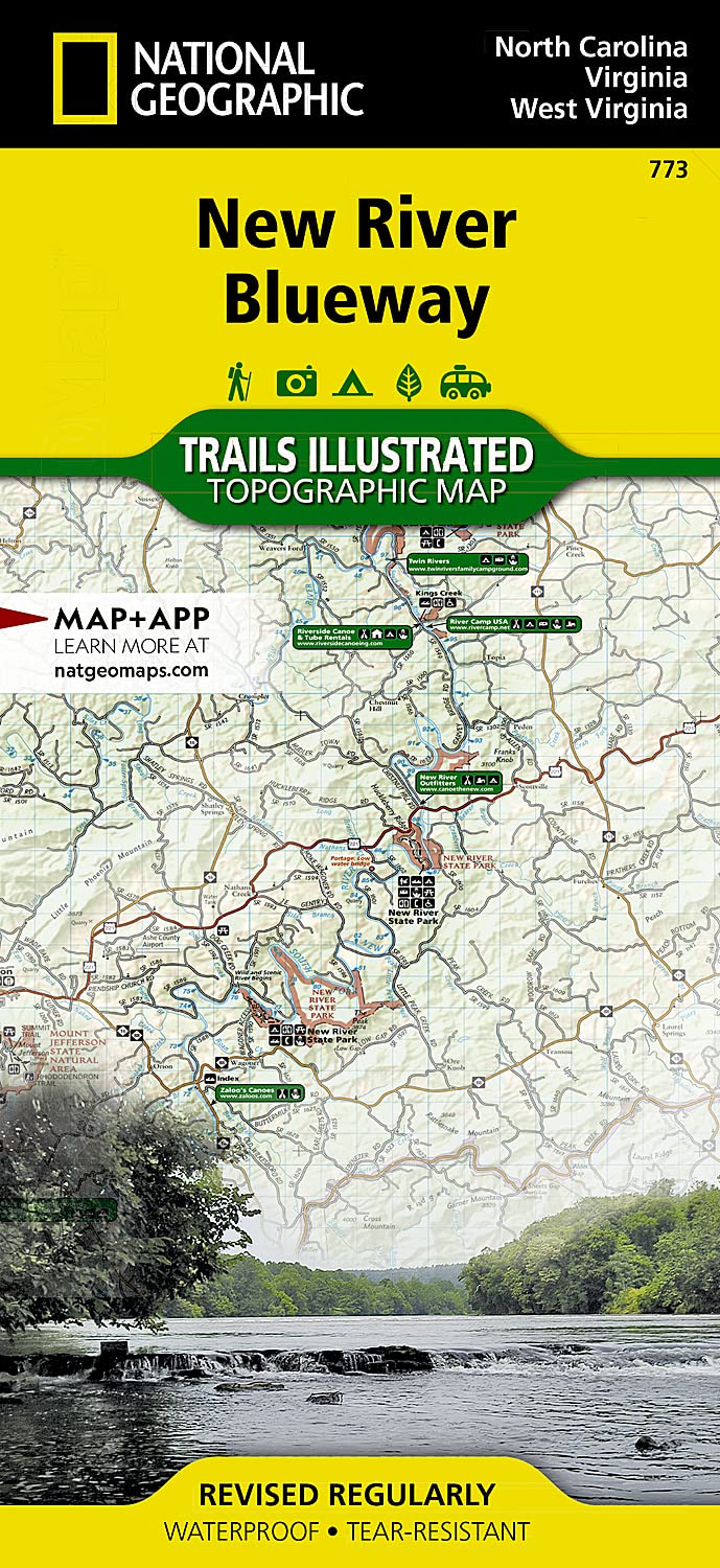 New River Blueway Map (National Geographic Trails Illustrated Map, 773)