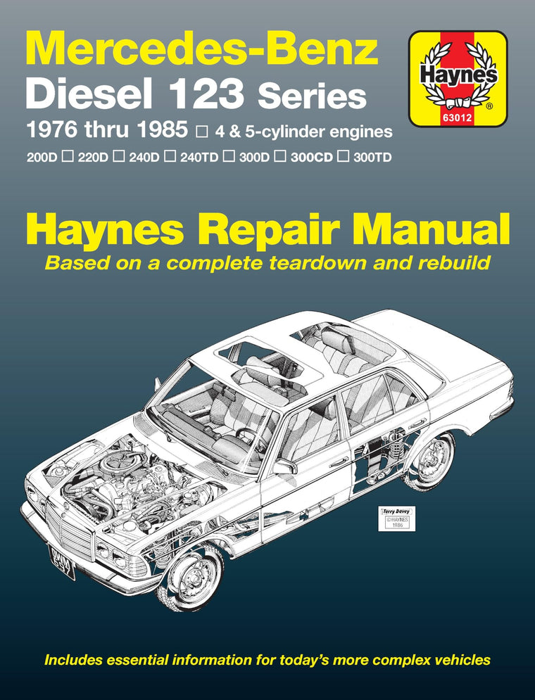 Mercedes Benz Diesel Automotive Repair Manual: 123 Series, 1