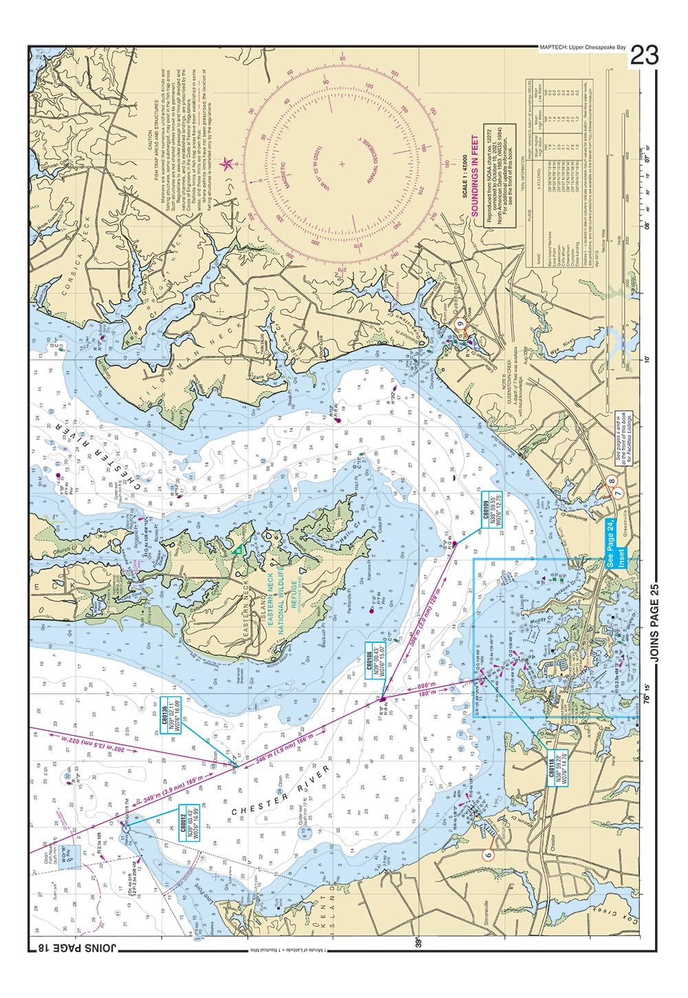 Upper Chesapeake Bay MAPTECH Waterproof Chart 2nd Edition