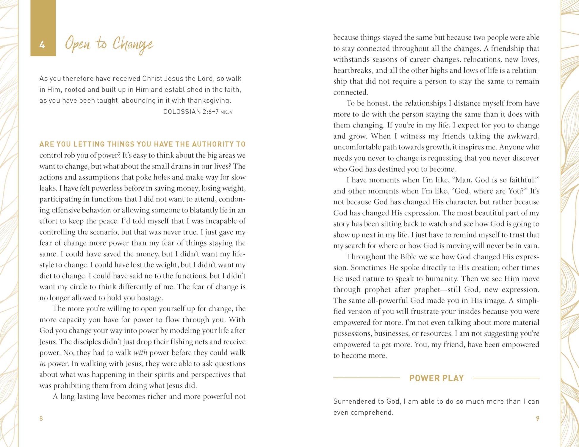 The Power in Surrender: 100 Ways to Tap into the Courage to Trust Gods Plan Over Fear, Worry, and Doubt (A 100-Day Devotional)