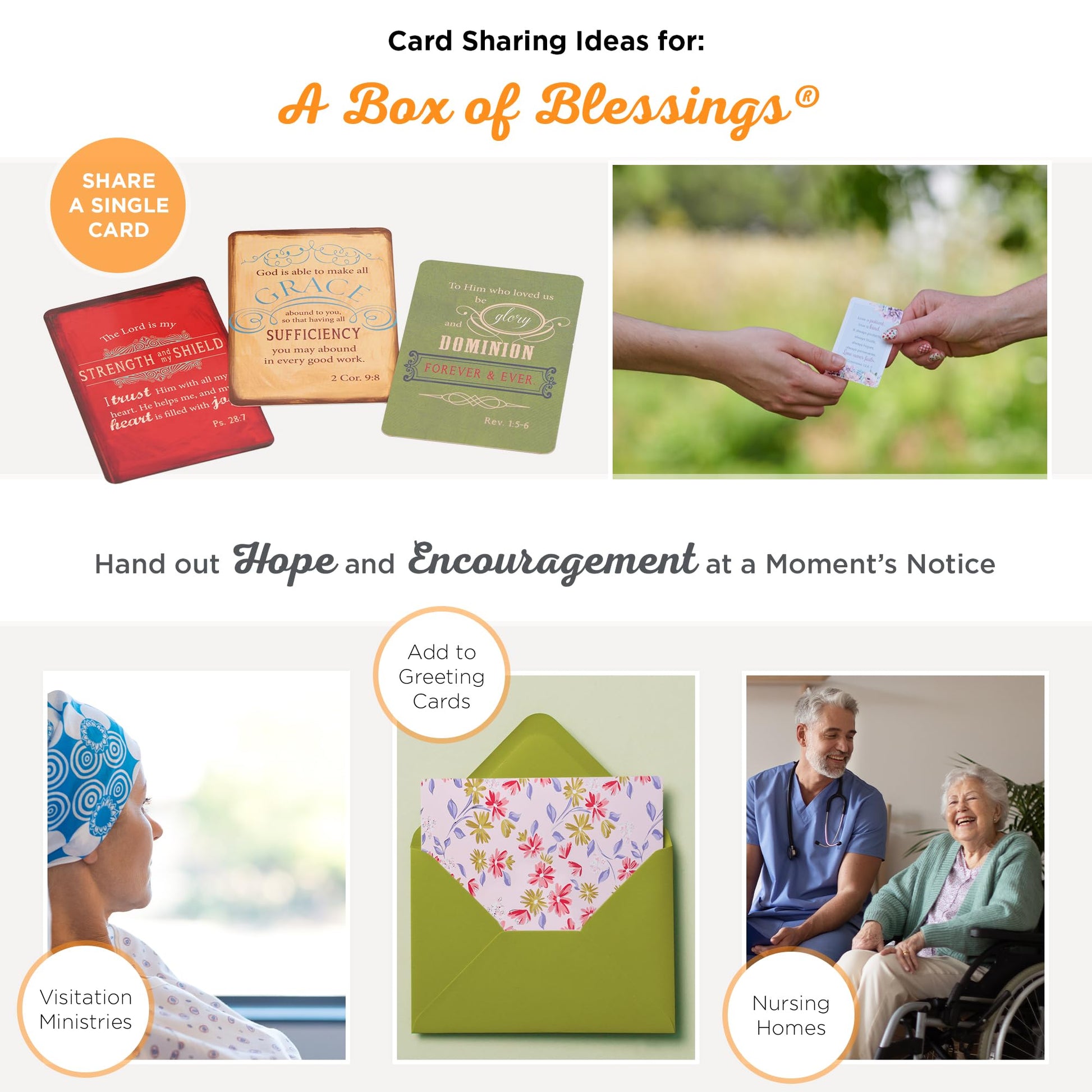 Retro Blessings 101 Blessings of Grace Cards, Inspirational Scripture Cards to Keep or Share (Boxes of Blessings)