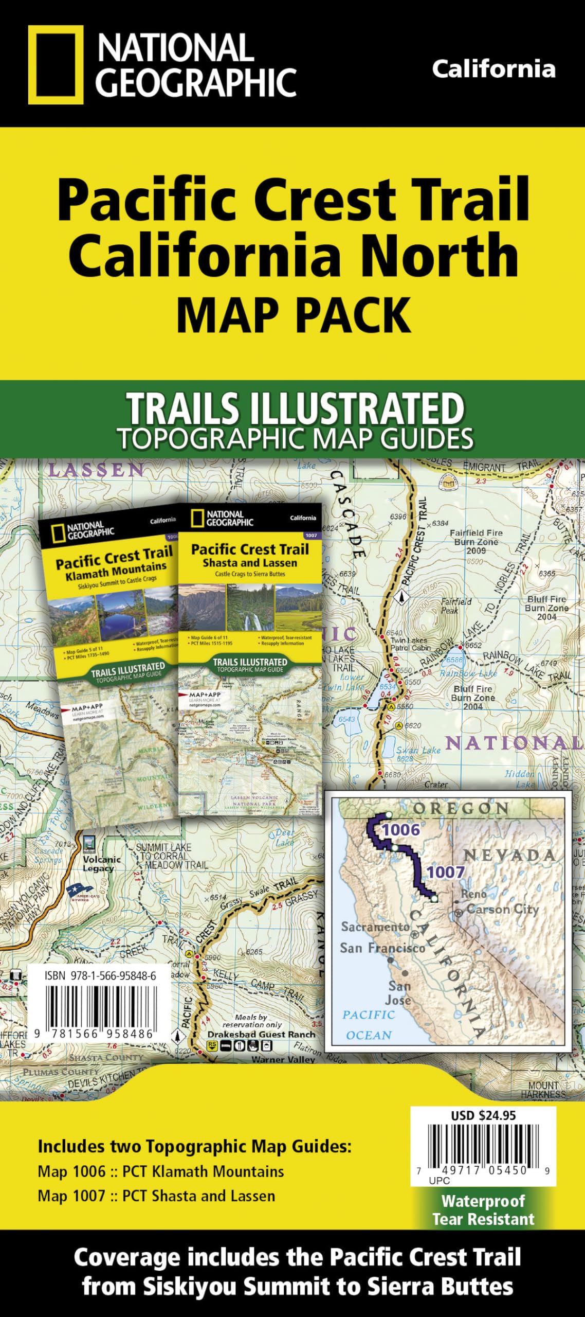 Pacific Crest Trail: California North [Map Pack Bundle] (National Geographic Trails Illustrated Map)