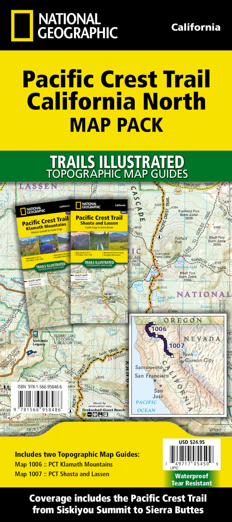 Pacific Crest Trail: California North [Map Pack Bundle] (National Geographic Trails Illustrated Map)
