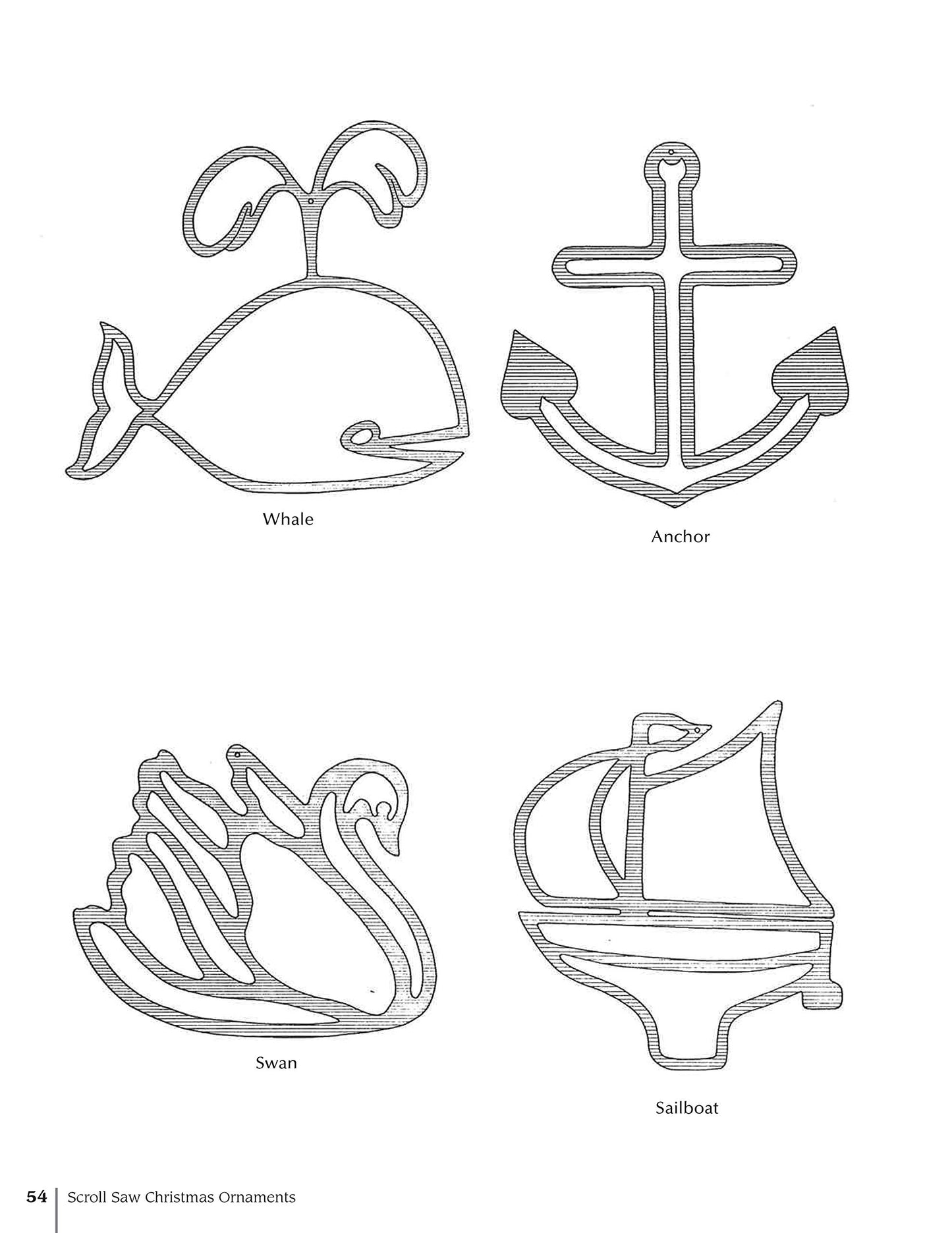 Scroll Saw Christmas Ornaments: More Than 200 Patterns (Fox Chapel Publishing) Full-Size Drawings of Religious & Traditional Designs: Santas, Snowmen, Fretwork, Ornate Words, Novelties, and Wildlife