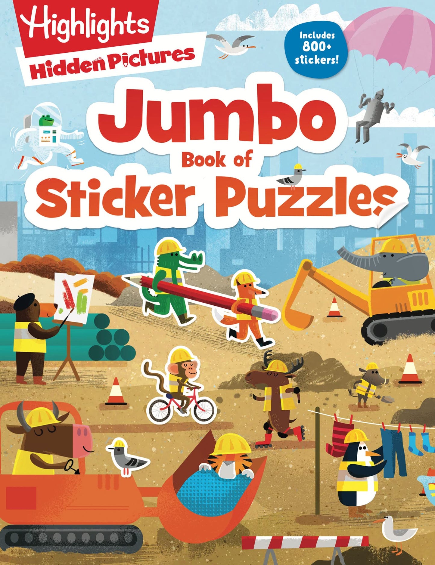 Jumbo Book of Sticker Puzzles: Ultimate Sticker Puzzle Fun with Over 800 Stickers & 100 Activities, Including Mazes, Hidden Pictures Scenes & Logic Puzzles (Highlights Jumbo Books & Pads)