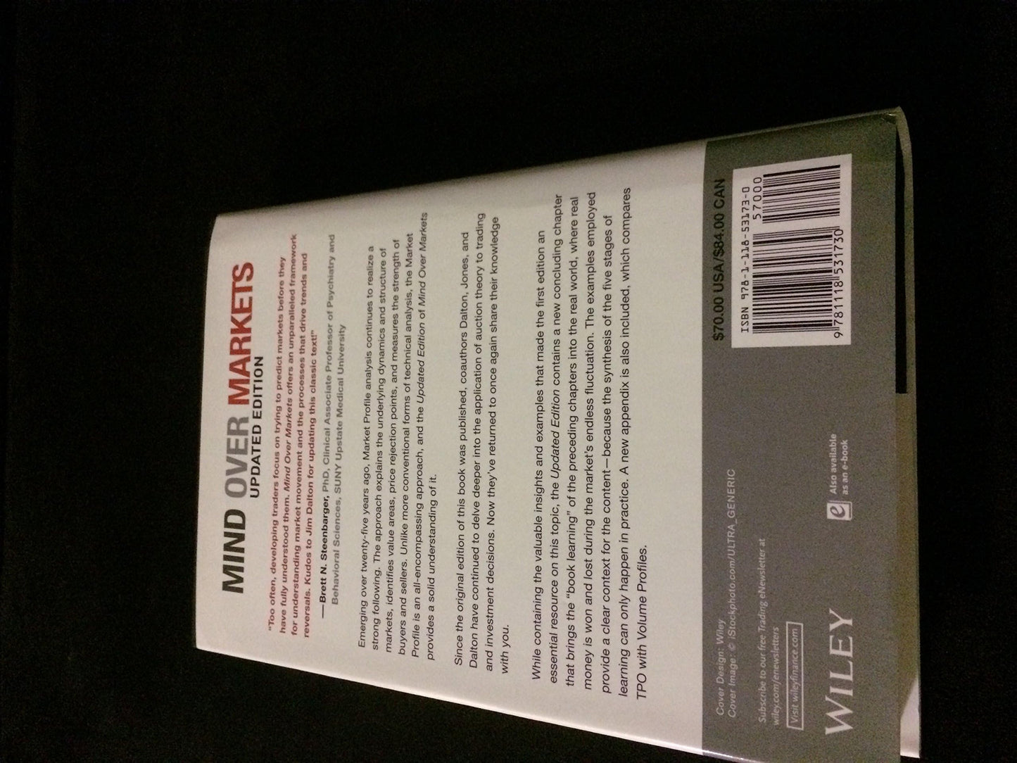 Mind Over Markets: Power Trading with Market Generated Information, Updated Edition (Wiley Trading)