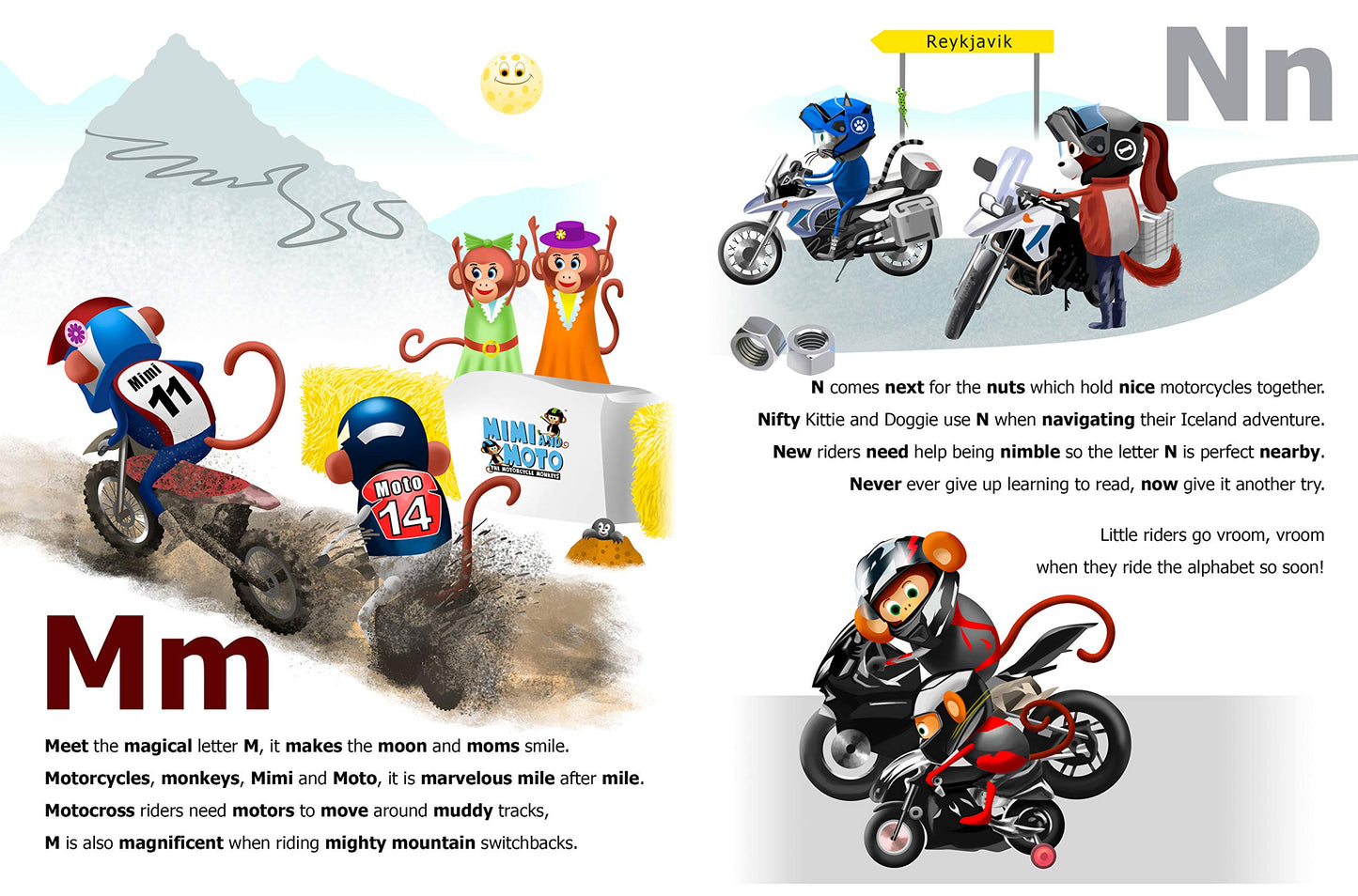 Mimi and Moto Ride the Alphabet (Children's Motorcycle Book)