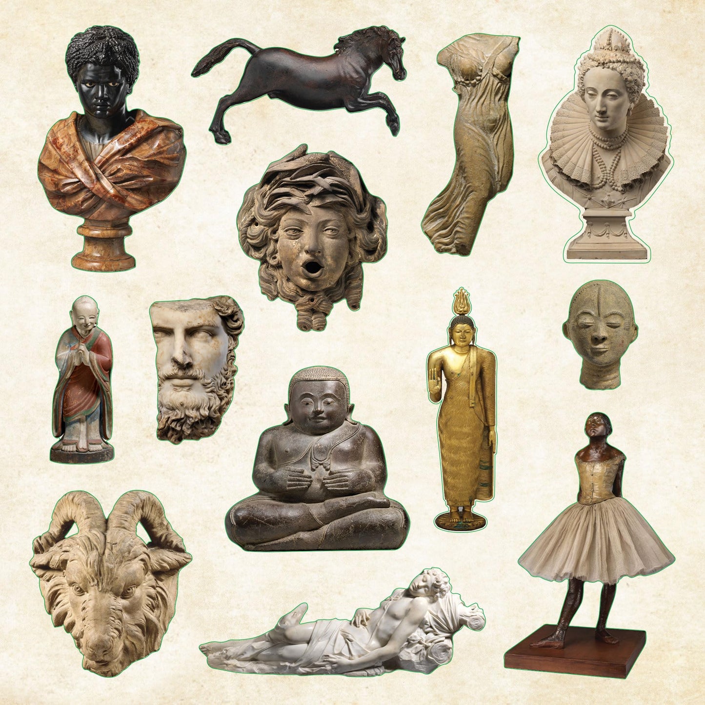 Museum Treasures Sticker Book (over 740 stickers!) (Sticker Books)