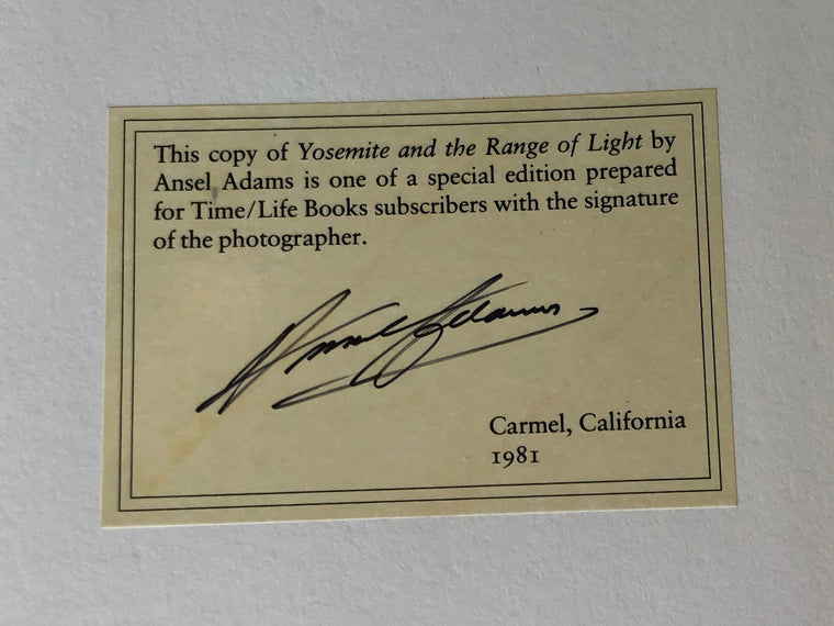 Yosemite and the Range of Light — back cover