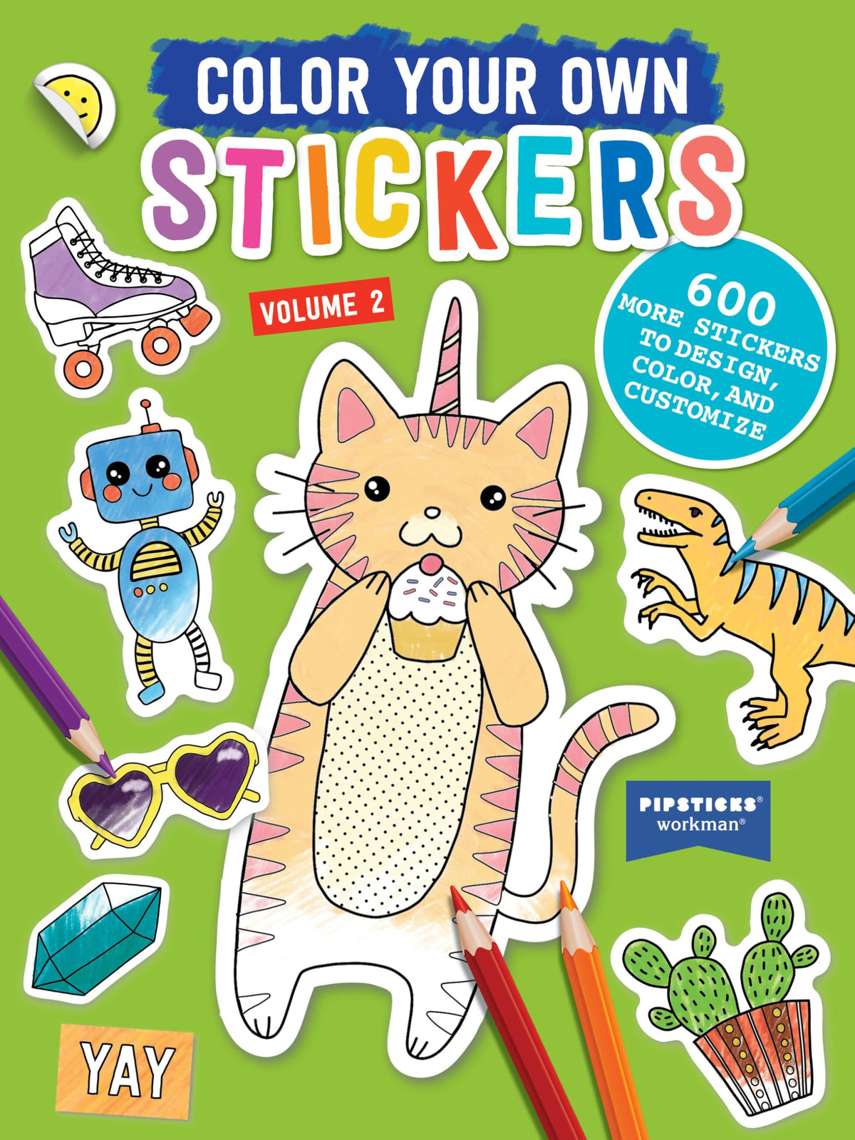 Color Your Own Stickers, Volume 2: Trade Edition (Volume 2) (Pipsticks+Workman)