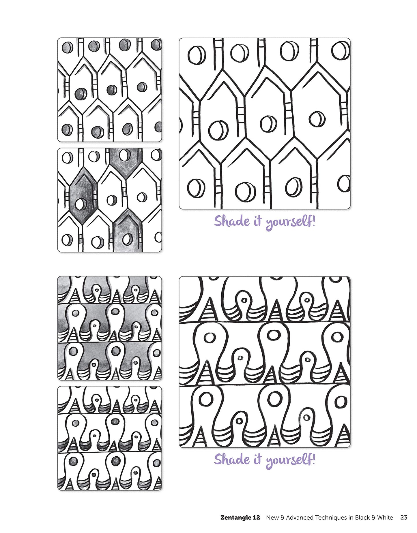 Zentangle 12, Workbook Edition: Innovative Art Techniques & Projects (Design Originals) 30 New Tangles