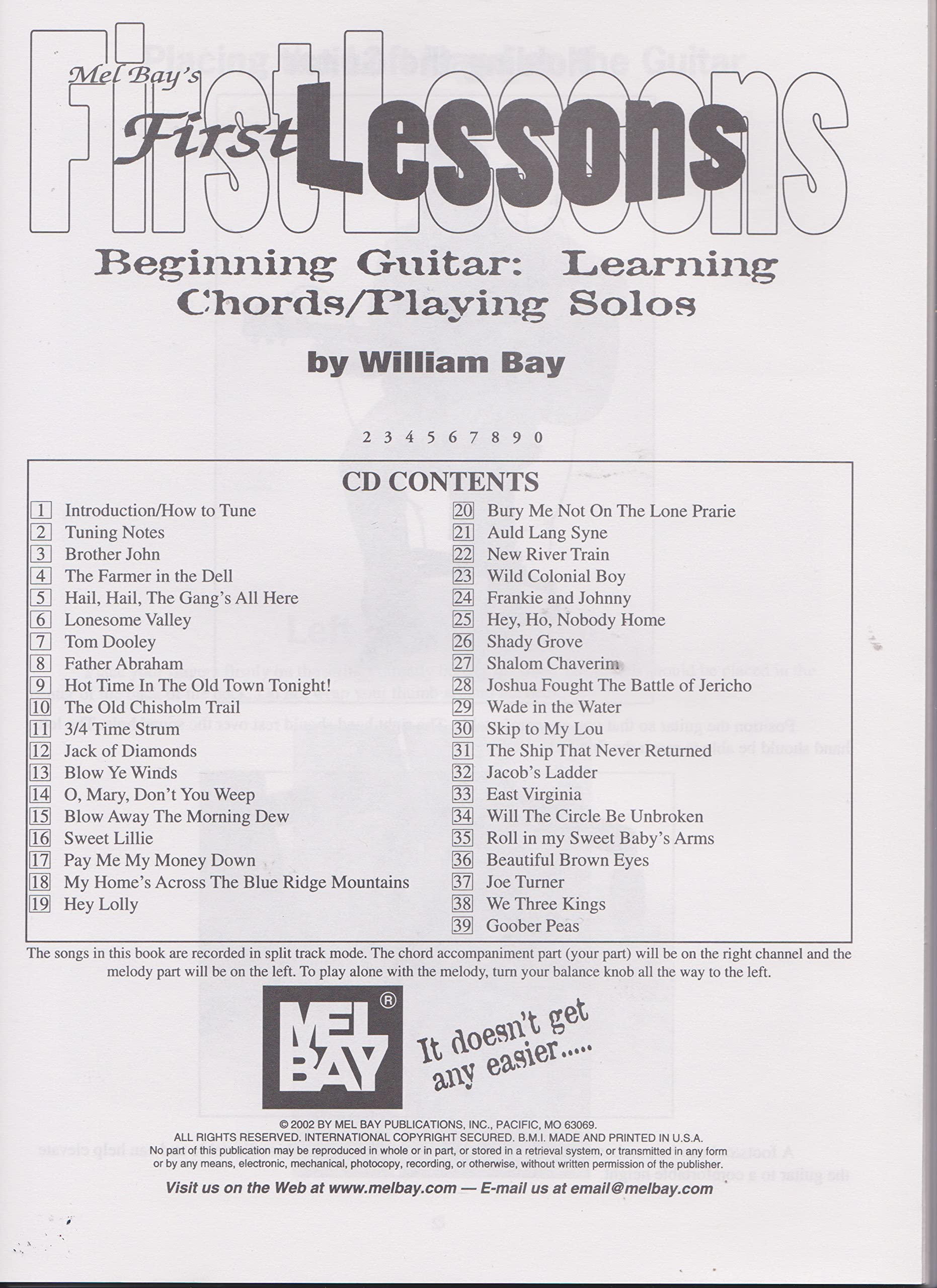 First Lessons Beginning Guitar: Learning Chords