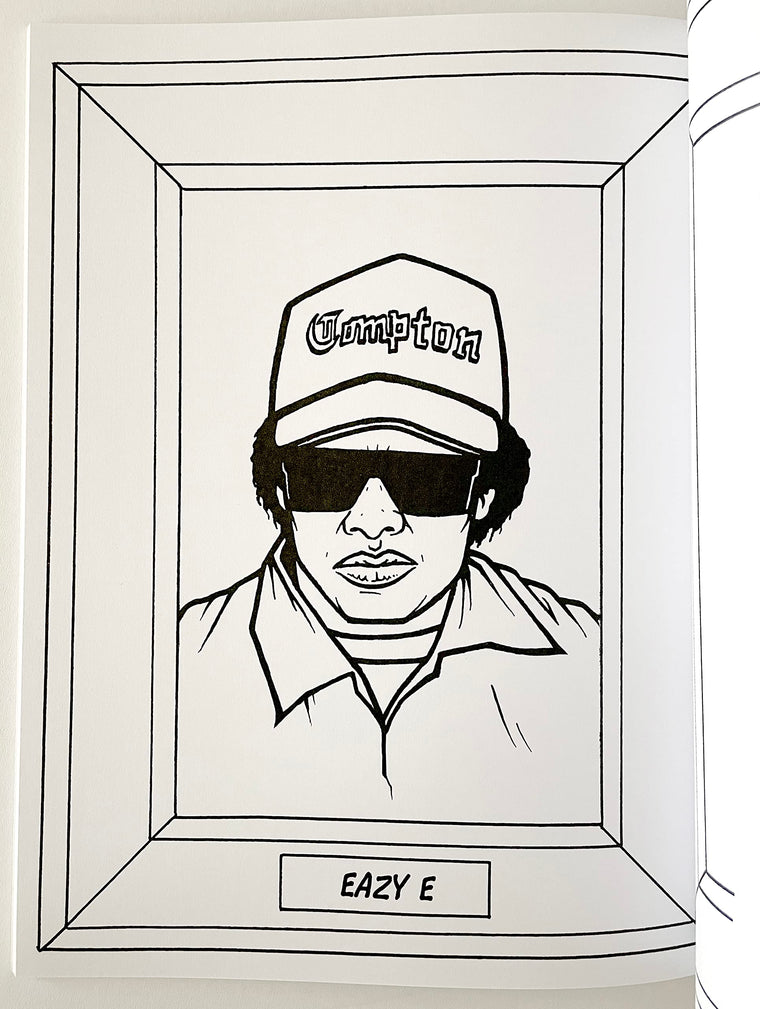 Gangsta Rap Coloring Book — back cover