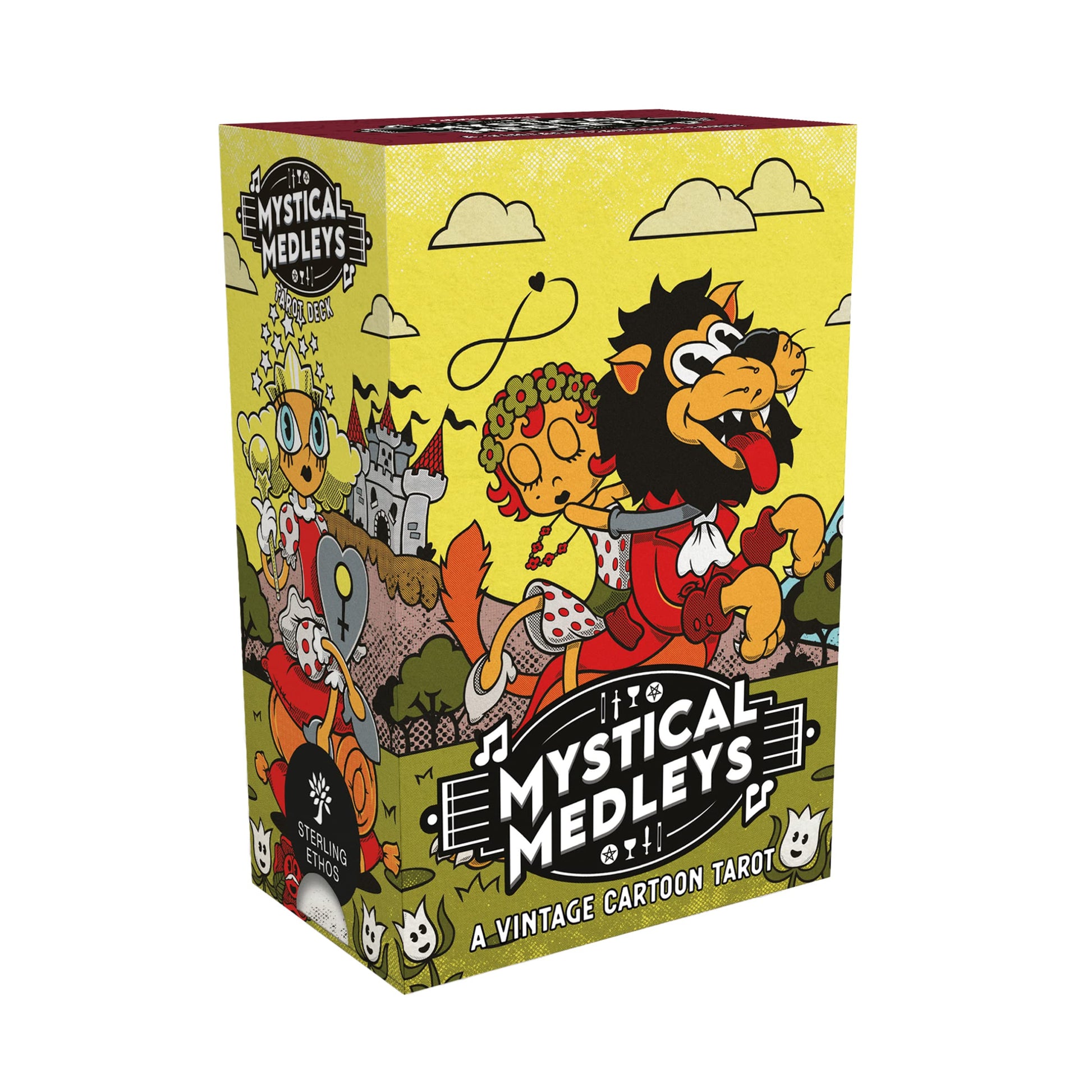 Mystical Medleys Vintage Cartoon Tarot Deck: A 78-Card Tarot Deck with Guidebook (Modern Tarot Library)
