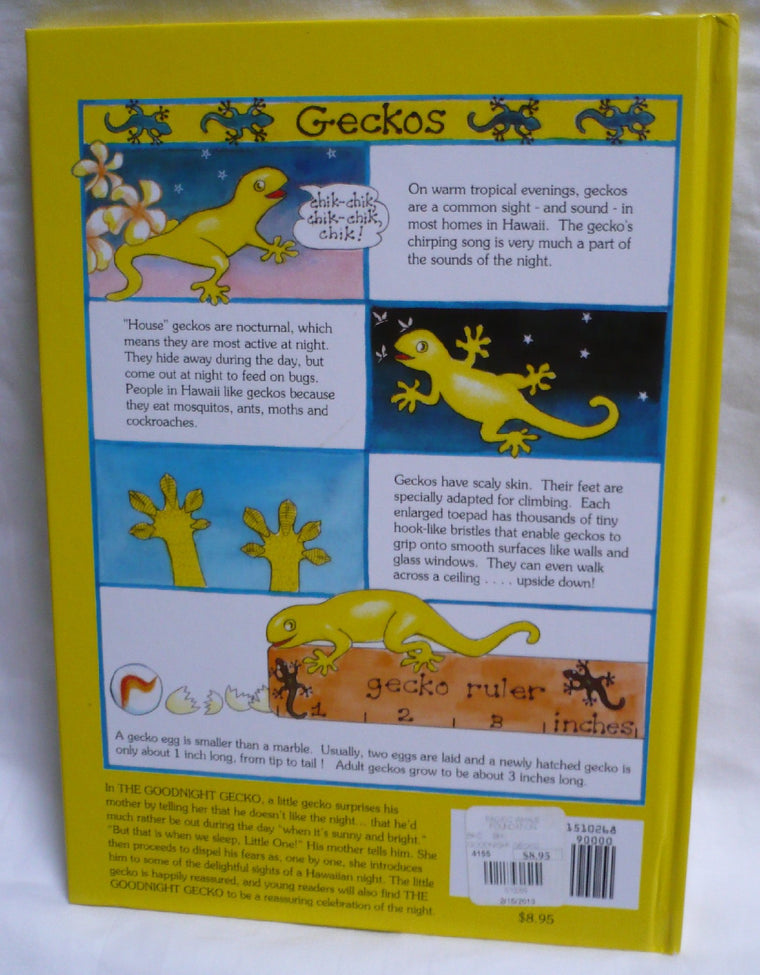 The Goodnight Gecko — back cover
