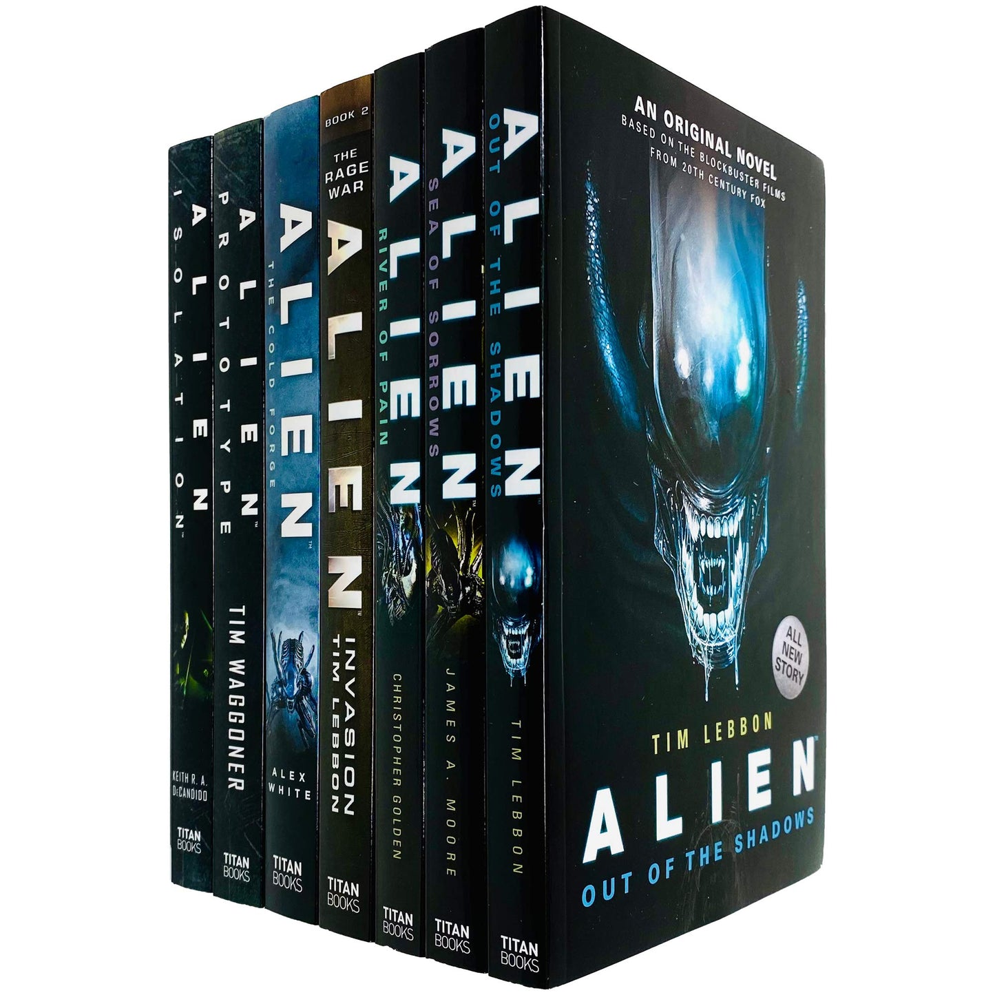 Alien Series 7 Books Collection Set (Out of the Shadows, Sea of Sorrows, River of Pain, Invasion, Cold Forge, Prototype & Isolation)