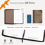 Christian Art Gifts Brown Vegan Leather Zipped Journal, Inspirational Mens Notebook Be Strong Scripture, Flexible Cover, 336 Ruled Pages, Ribbon Bookmark, Joshua 1:9 Bible Verse