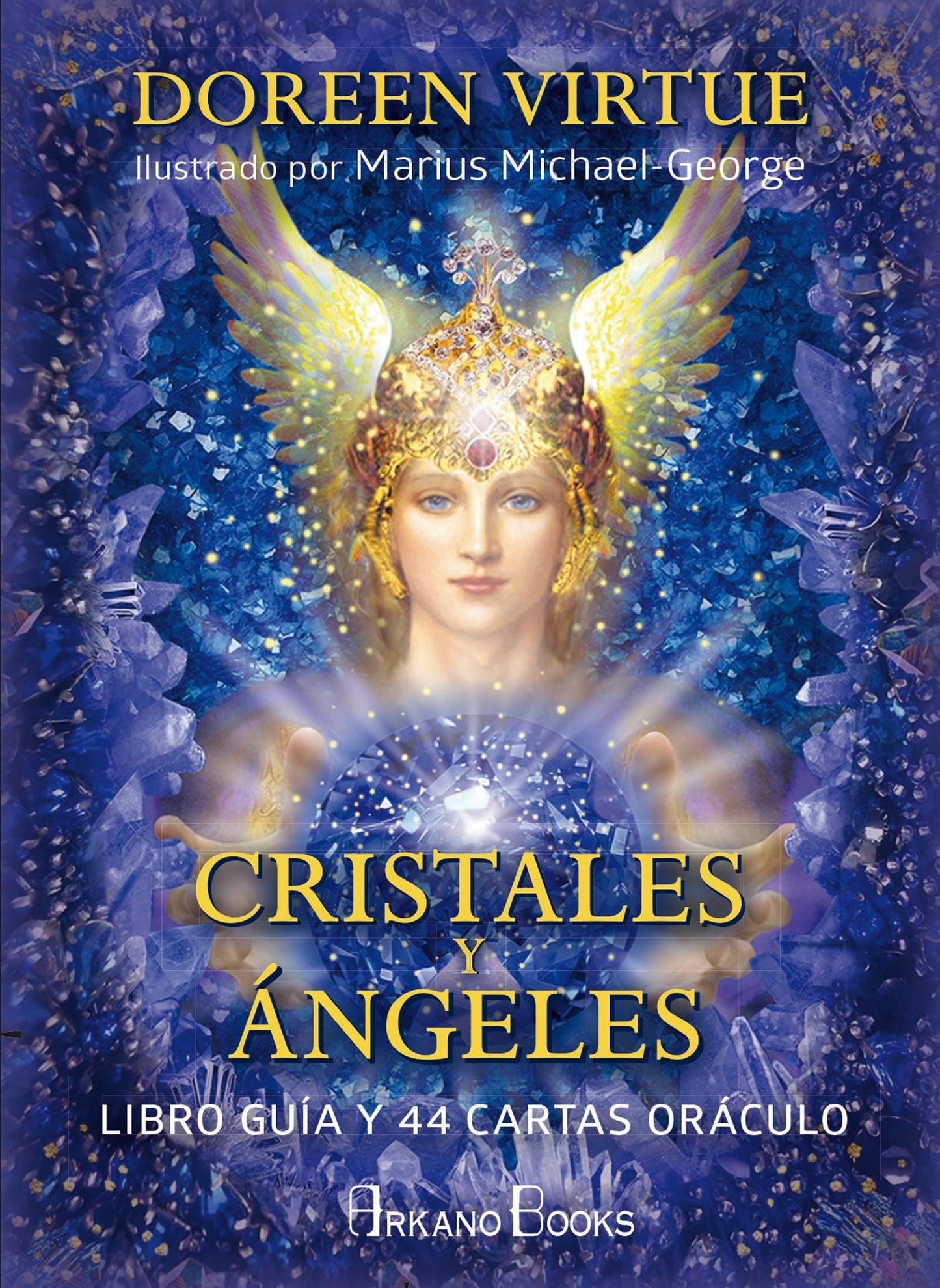 Cristales y ?ngeles: Libro gu?a y 44 cartas or?culo