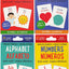 Bilingual Flash Cards Value Pack - Spanish and English (Includes Alphabet, Colors & Shapes, First Words, and Numbers) (Set of 4 Decks)