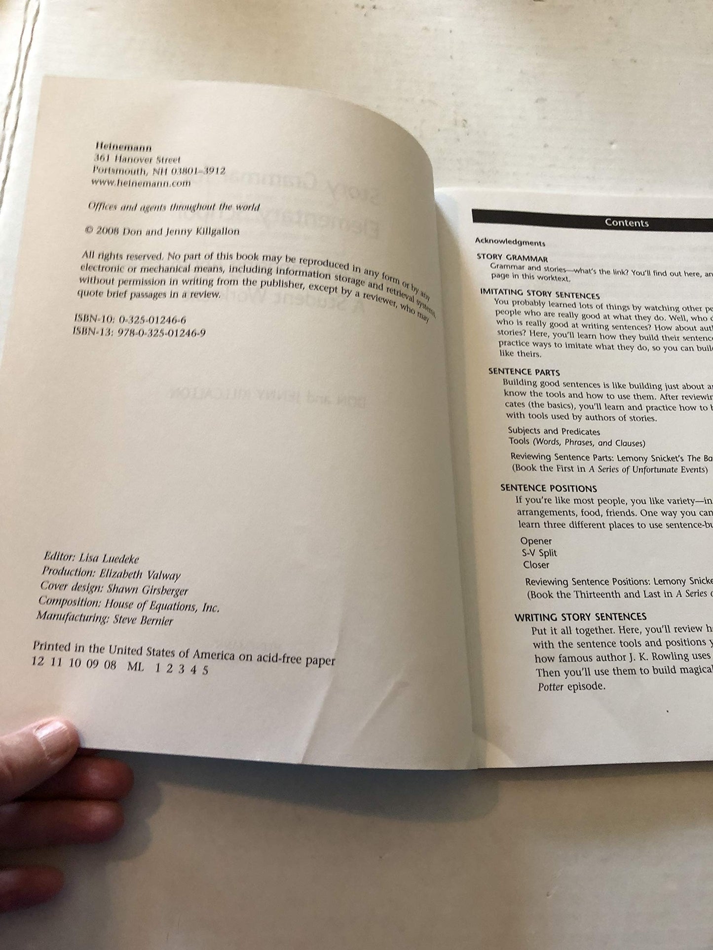 Story Grammar for Elementary School: A Sentence-Composing Approach: A Student Worktext