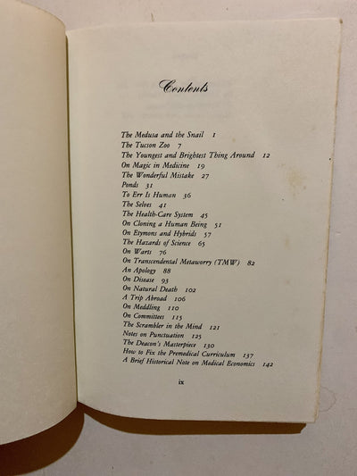 The Medusa and the Snail: More Notes of a Biology Watcher by
