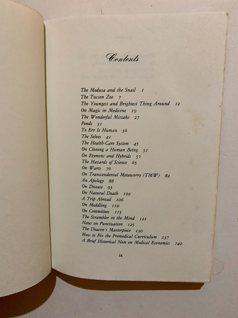The Medusa and the Snail: More Notes of a Biology Watcher by